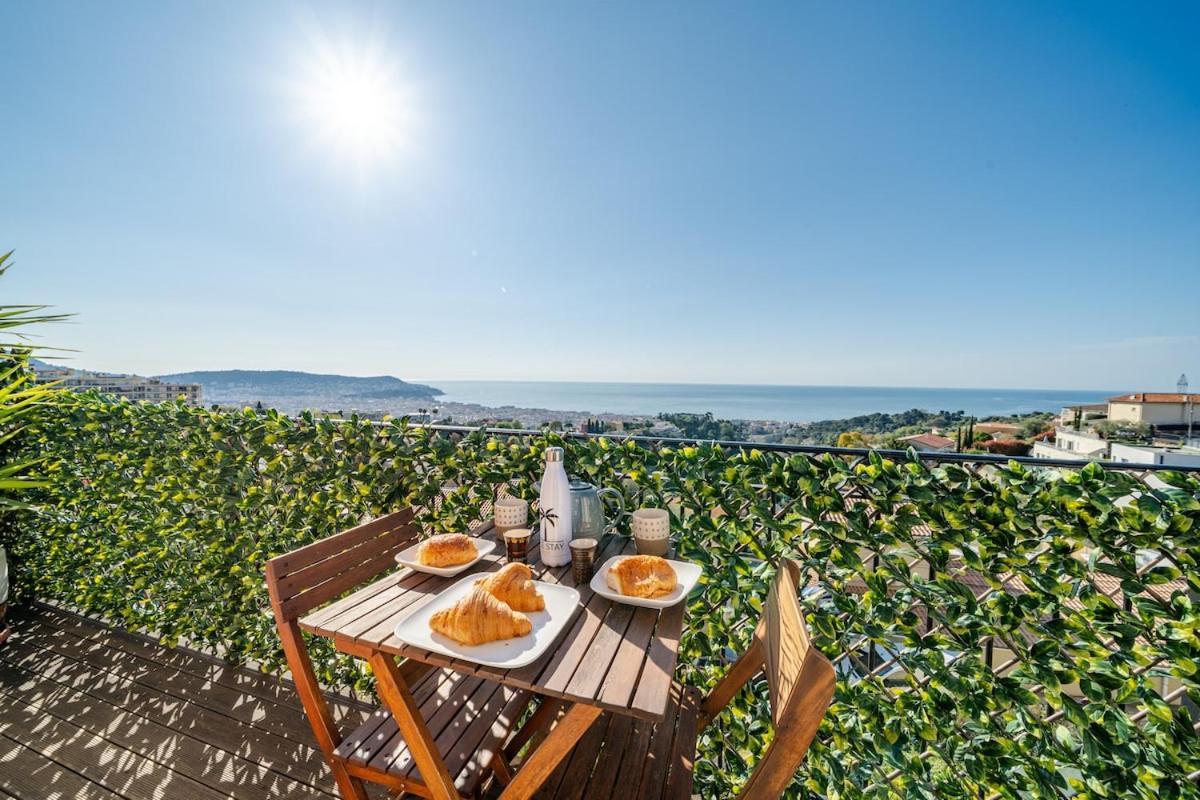 Panoramic Sea View Of The French Riviera, Parking Nice