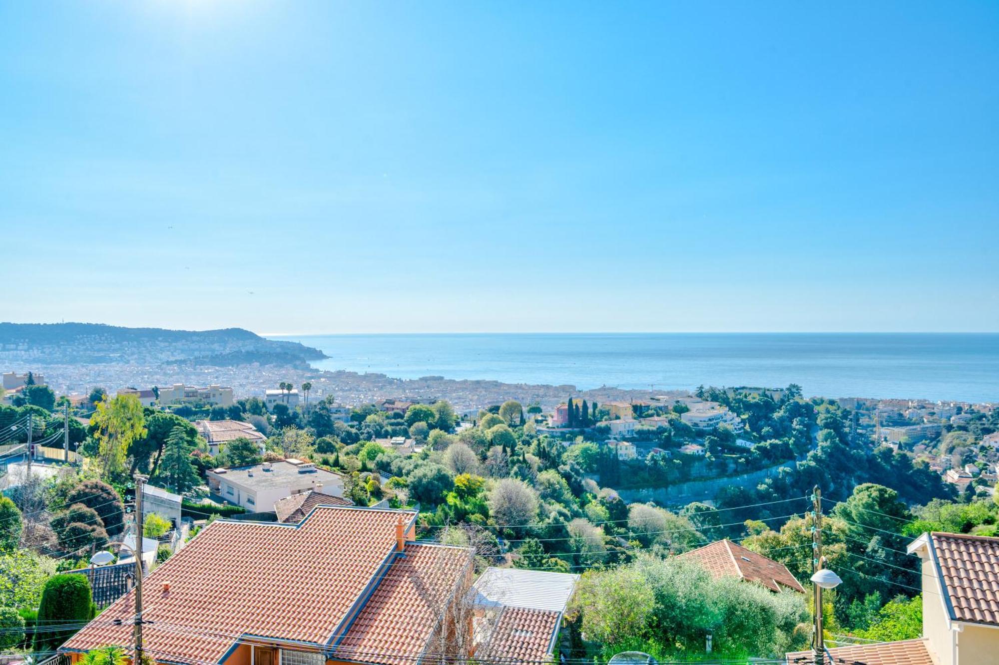 Panoramic Sea View Of The French Riviera, Parking Appartement Nice