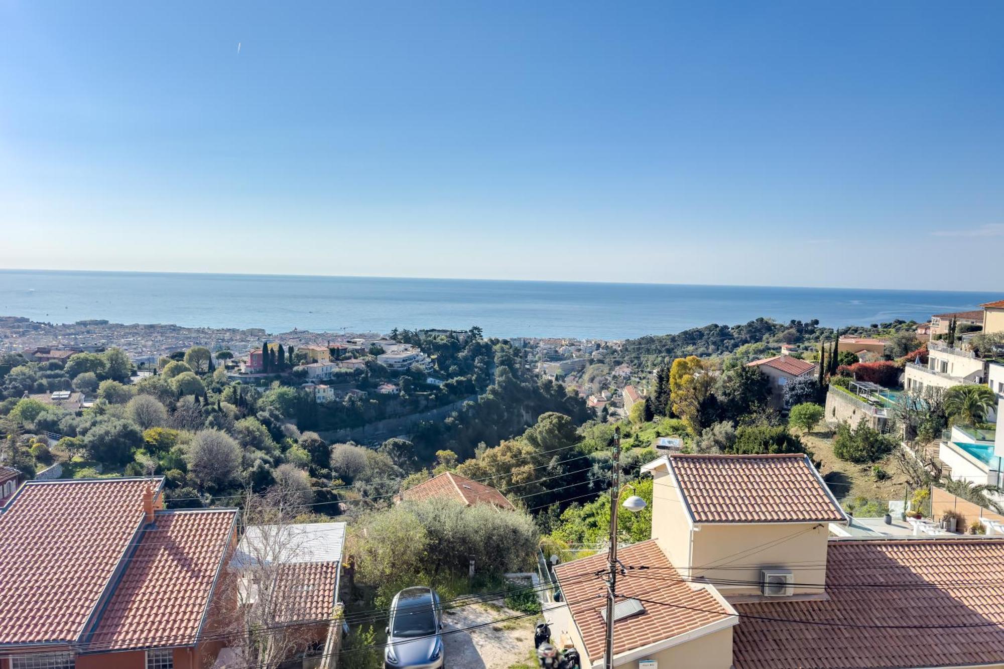 Panoramic Sea View Of The French Riviera, Parking *