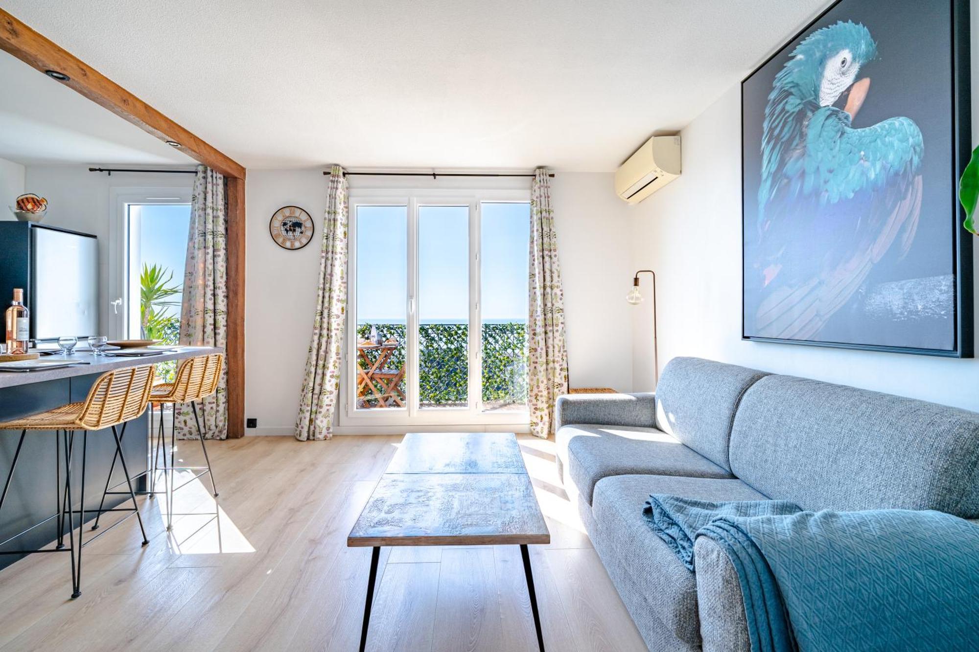 Panoramic Sea View Of The French Riviera, Parking Nice